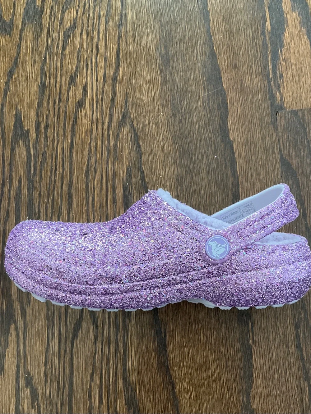 CROCS Sparkle Lilac Glitter Clog with Strap